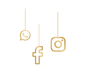 Social Media Icons Gold